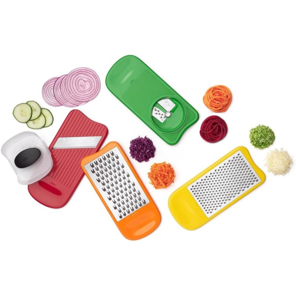 Good Grips Spiralize Grate & Slice Set, Multi color - Picture 4 of 9